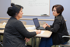 Fellows Cora Astorga, MD, and Indira Bhagat, MD
