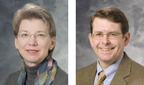Sharon Bartosh, MD, and Tom Brazelton, MD, MPH, were two of the many Department of Pediatrics physicians who cared for Rylee during her year of recovery.