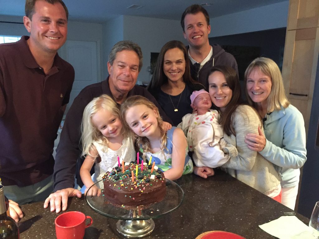 Beth Neary, MD (right), and her family today.